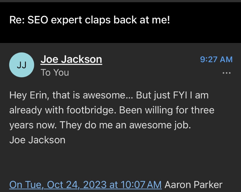 Email review digital marketing agency