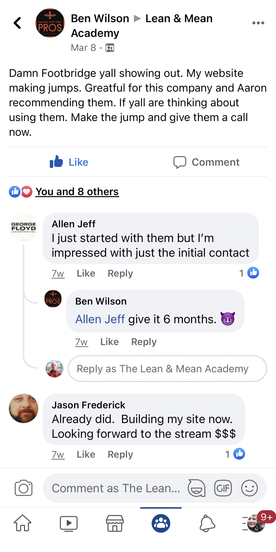 Facebook review online marketing company