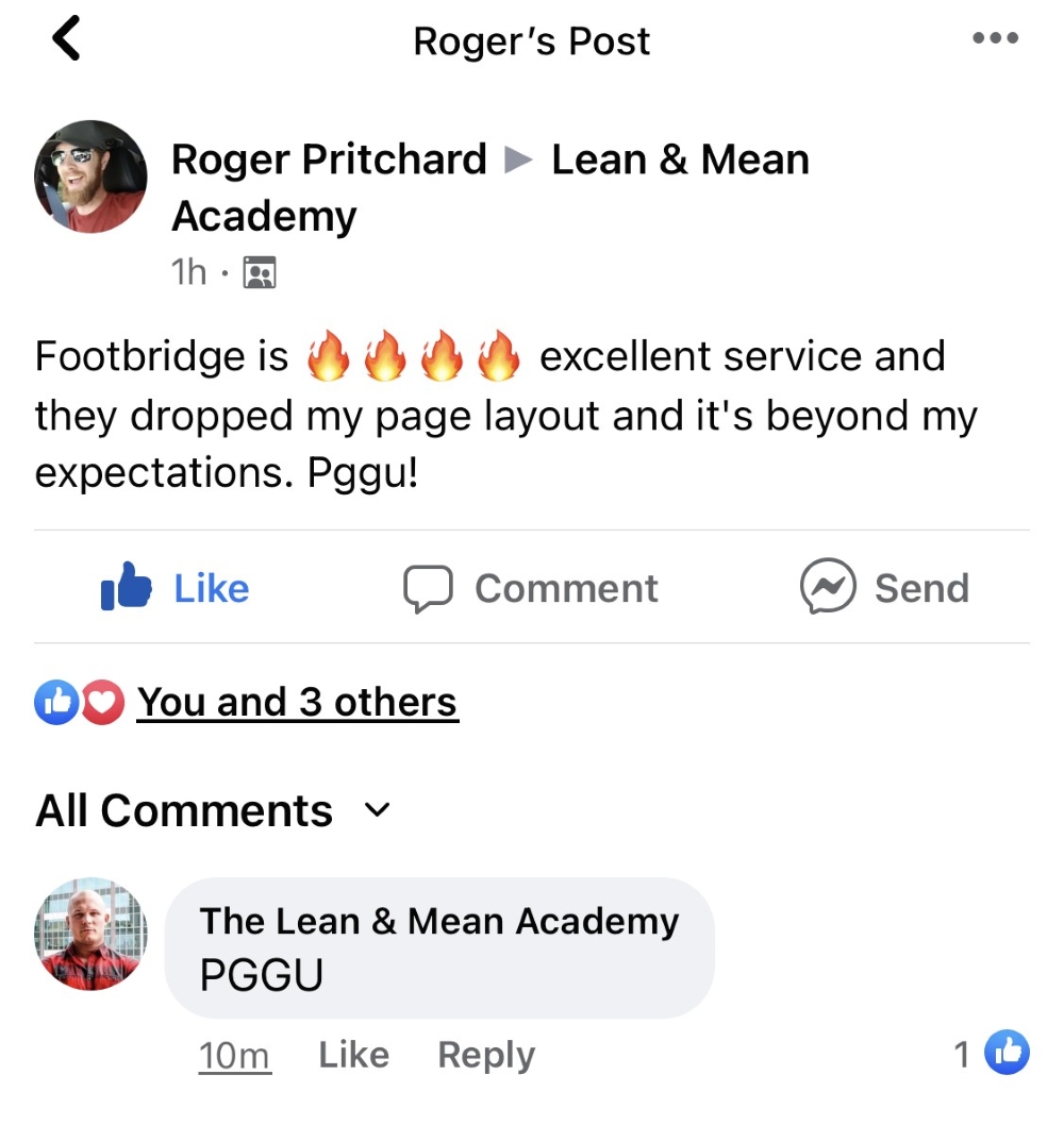 Facebook reviews new website service