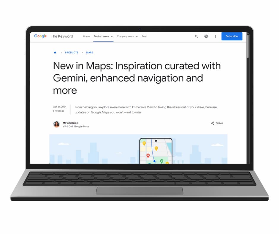 Ask Maps Announcement from Google - Screenshot