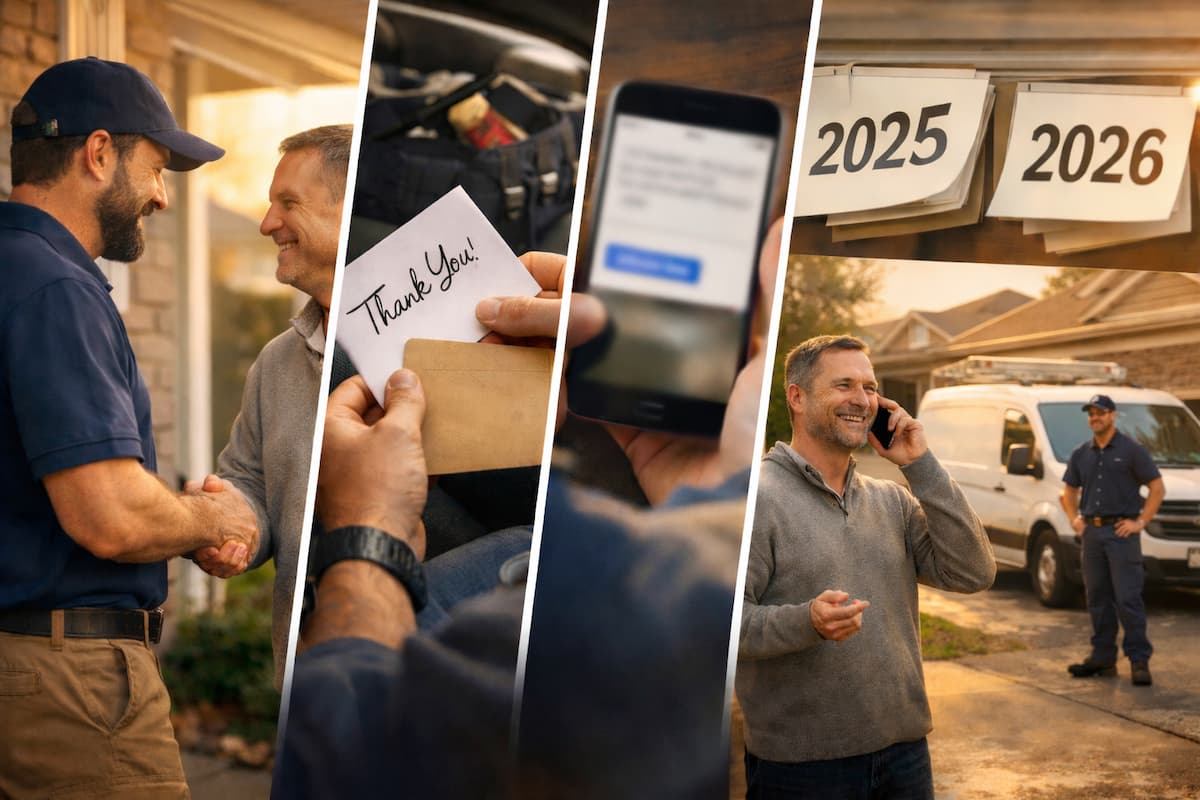 Contractor customer retention strategies