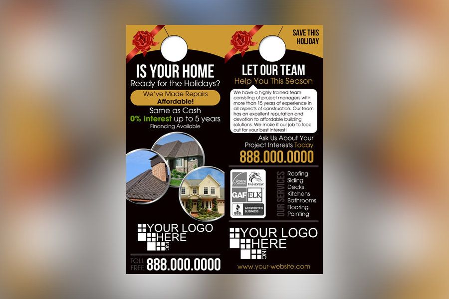 Holiday Marketing Piece for Contractors