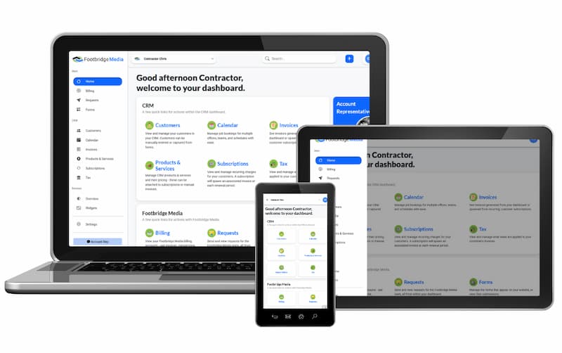 A business dashboard, designed especially for contractors