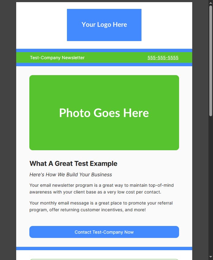 Dark Mode - Email newsletter example