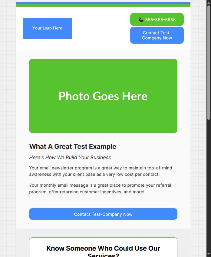 The Grid - Email newsletter example